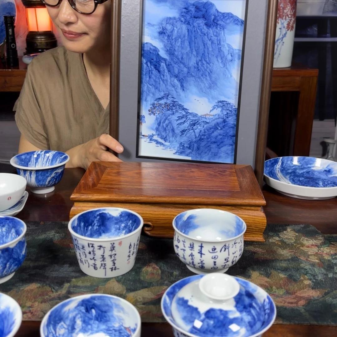 3***码国一王老师手绘山水