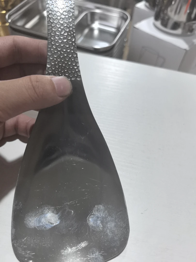 B4059 不锈钢锤纹饭铲
