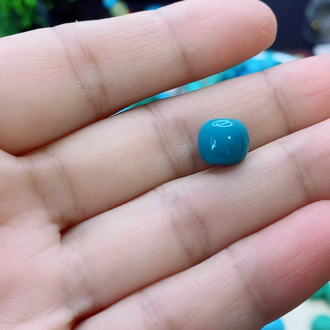 卡8.8mm玉化料蓝绿热