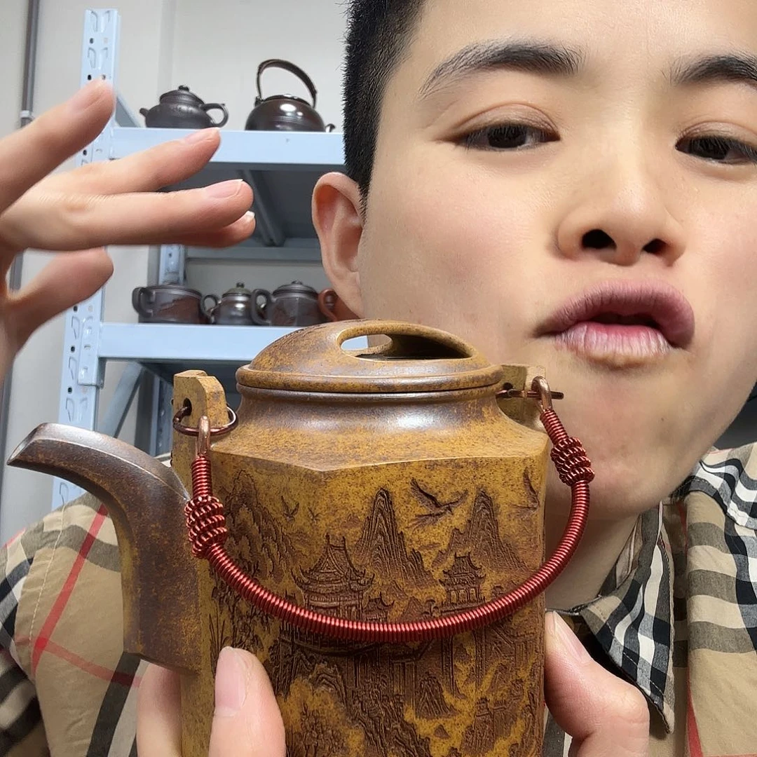紫砂茶壶民间手艺人全手工制作