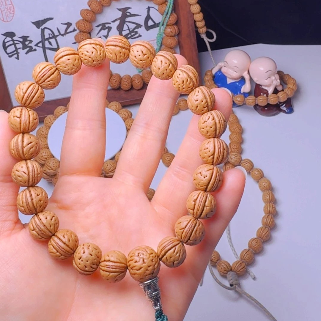 桃核手串12➕密纹元宝