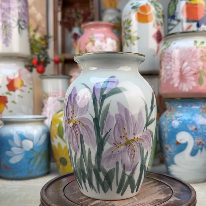 景德镇陶瓷花手绘釉下彩