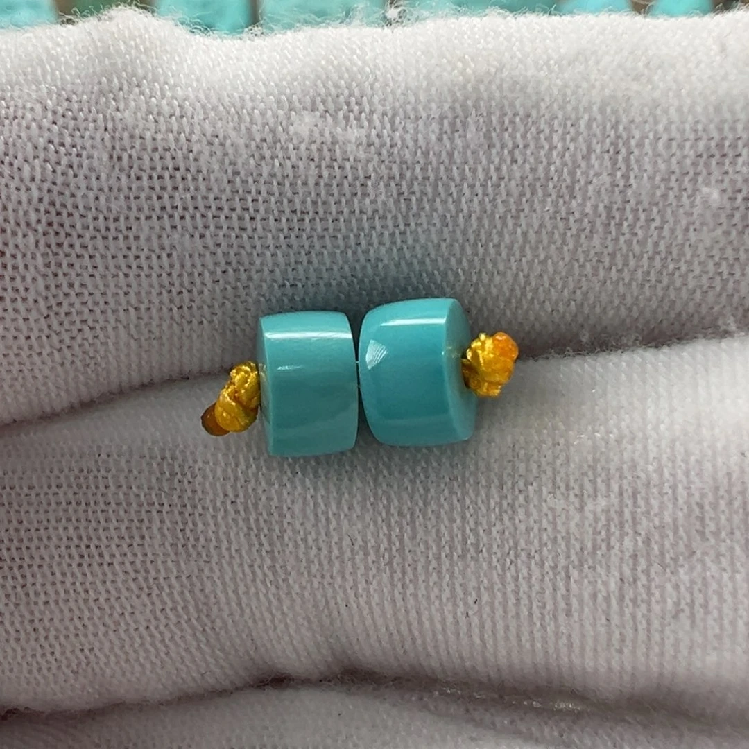 未镶嵌绿松石直切珠6.3x4mm