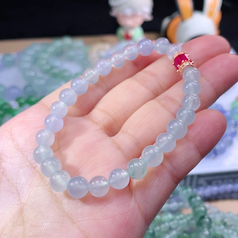 【闪购商品】翡翠手链未镶嵌翡翠卡6.8