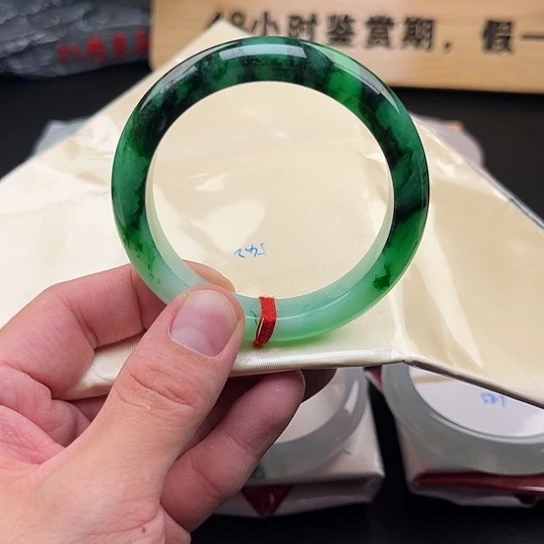未镶嵌手镯翡翠手镯-16