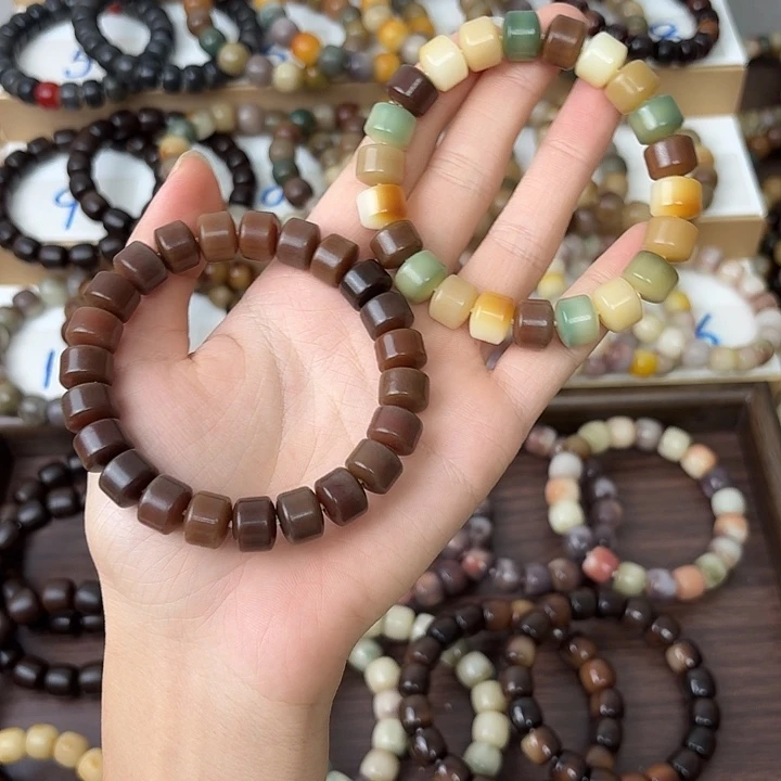 手串菩提根/象牙果卡11金轮