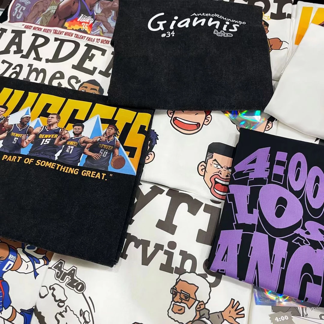 AJIAZO【短袖活动】两件装 美式宽松短袖