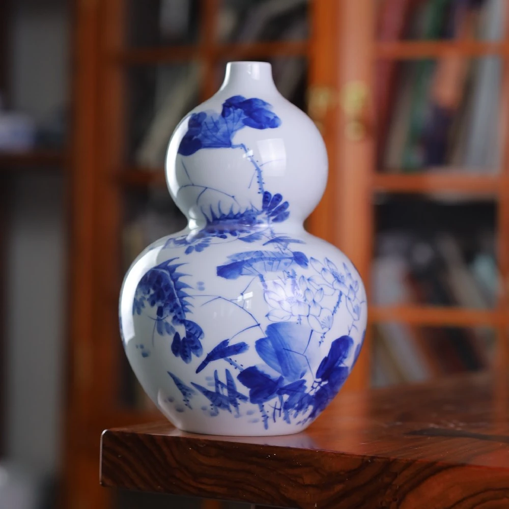 良朋柴窑 和为贵葫芦瓶