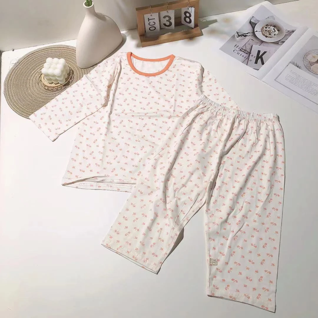 A50儿童新款冰冰凉凉七分袖家居套装