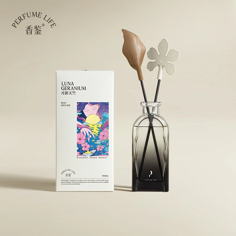 Perfumelife/香鉴月影天竺130ml精油香薰液/藤条香薰高级扩香