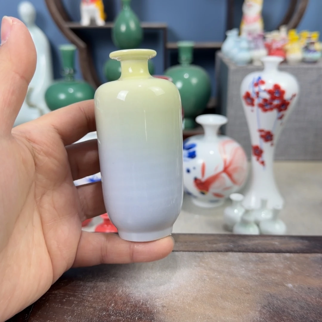 陶瓷手工小花器摆件