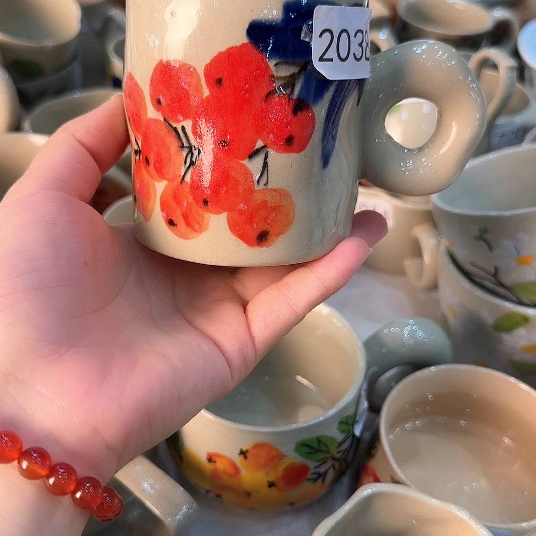 杯子景德镇陶瓷高温杯子2038