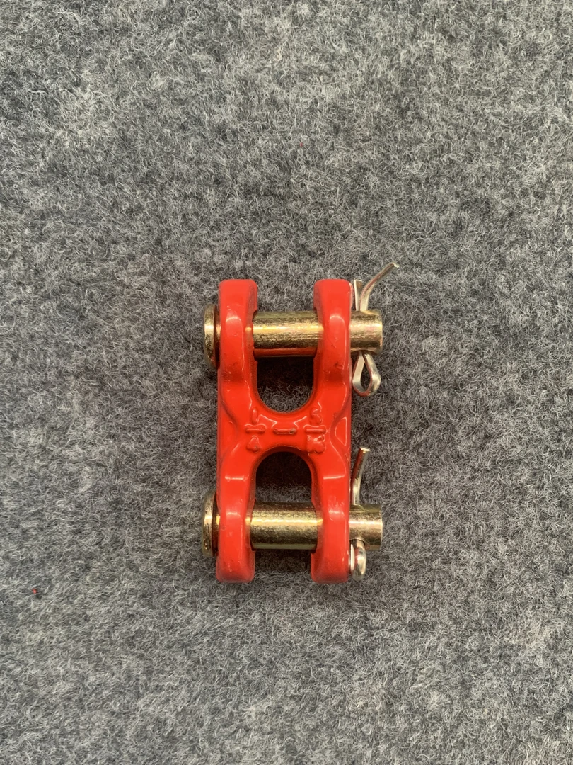 H连接器H型羊角双环H扣链条连接器起重吊具电镀锌H型羊角双环