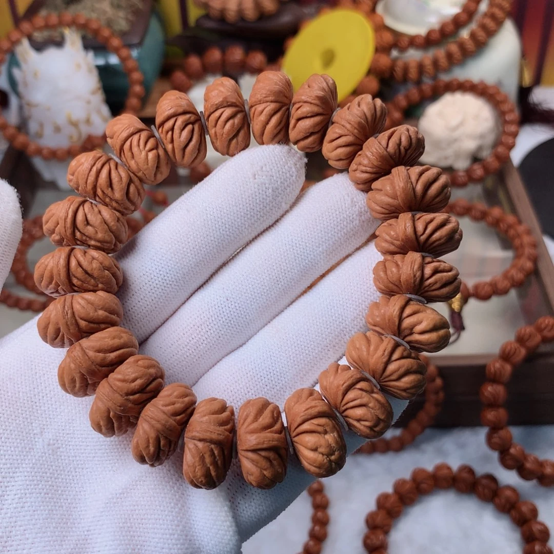 和***贵桃核手串祥云手串20