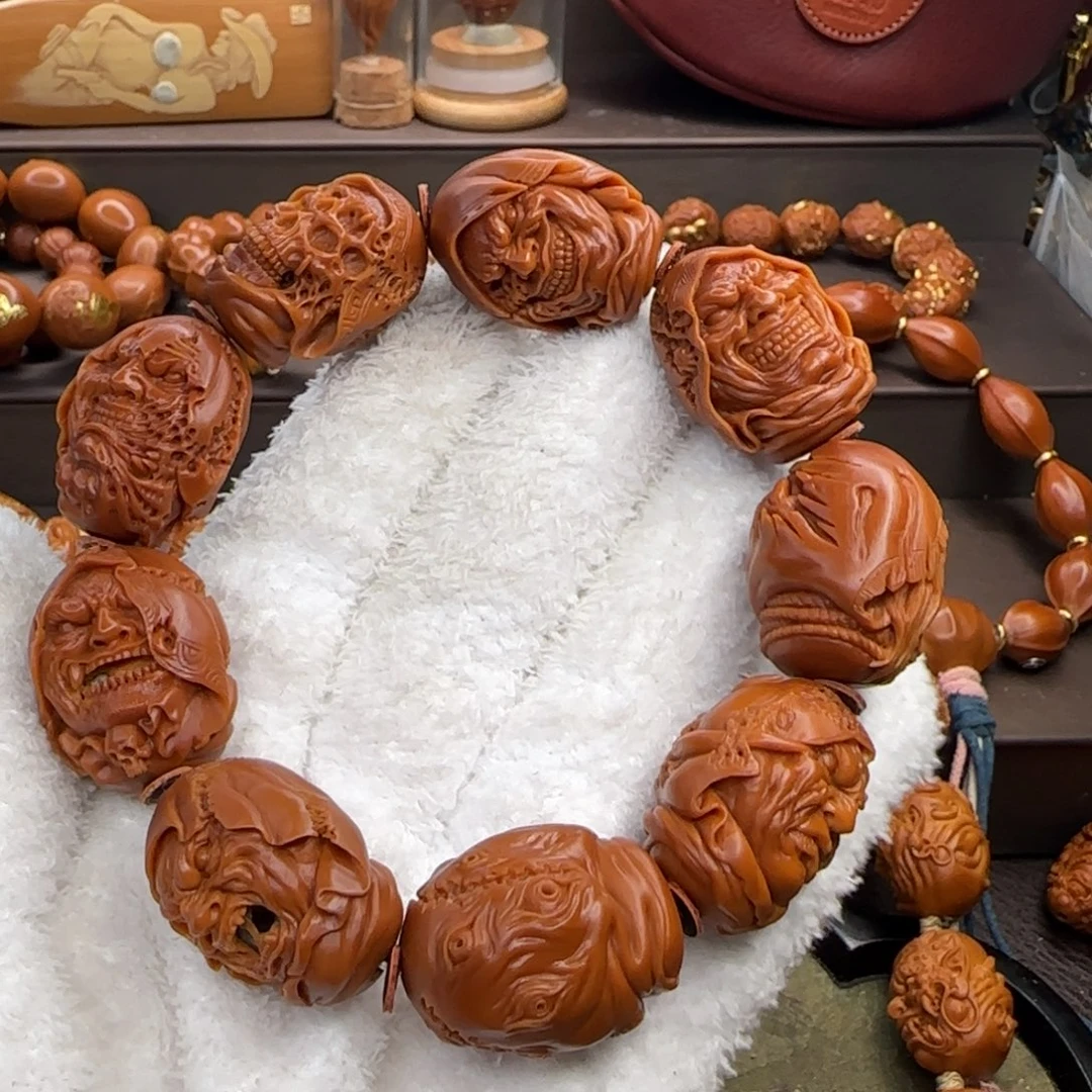 长***艺手串/手链橄榄核2.3山鬼佛头