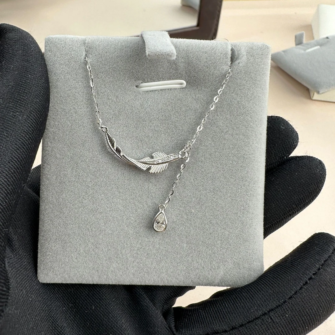 坠链均925银 银羽 925银项链
