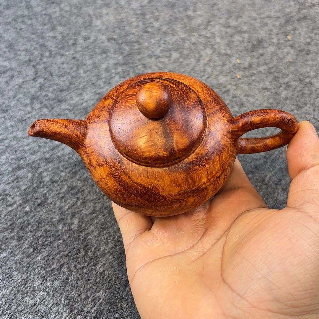 黄花梨/降香黄檀海黄壶把件摆件