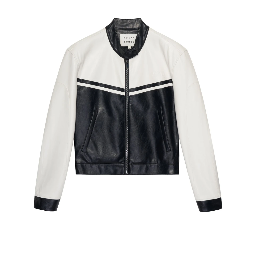 【会员专享】REVAN STUDIO软pu皮机车风外套SN70105544