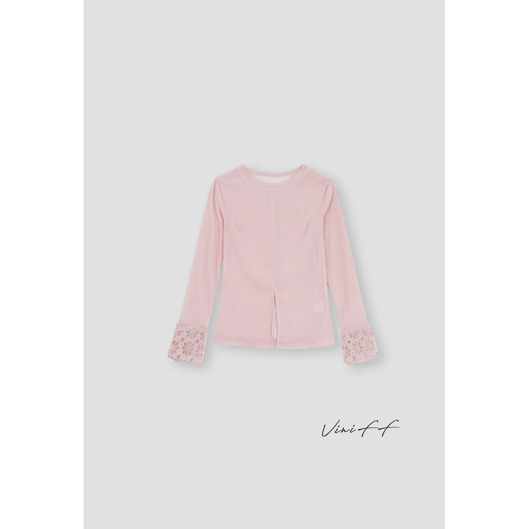 ViniFF薇妮｜2025S/S 早春新款 长袖拼接T恤WA5CT008