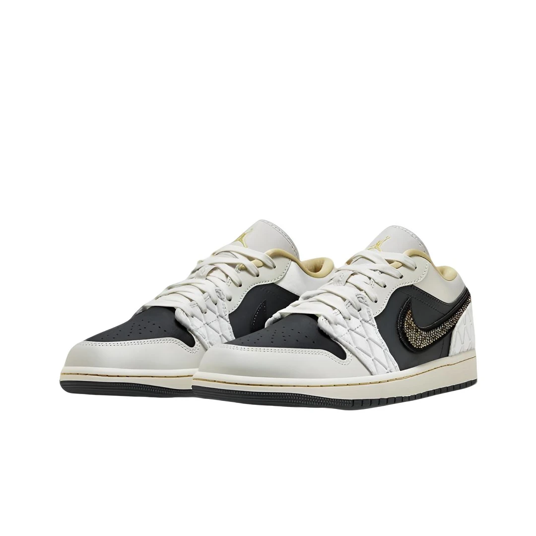 AirJordan1Low 经典复古 黑灰绸缎男子低帮复古篮球鞋 DV1762-001
