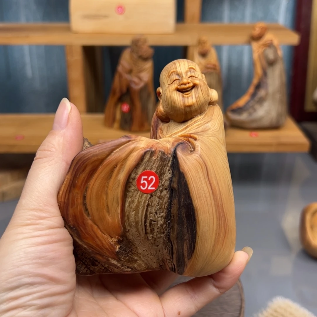 家***聯木崖柏木摆件手把件，