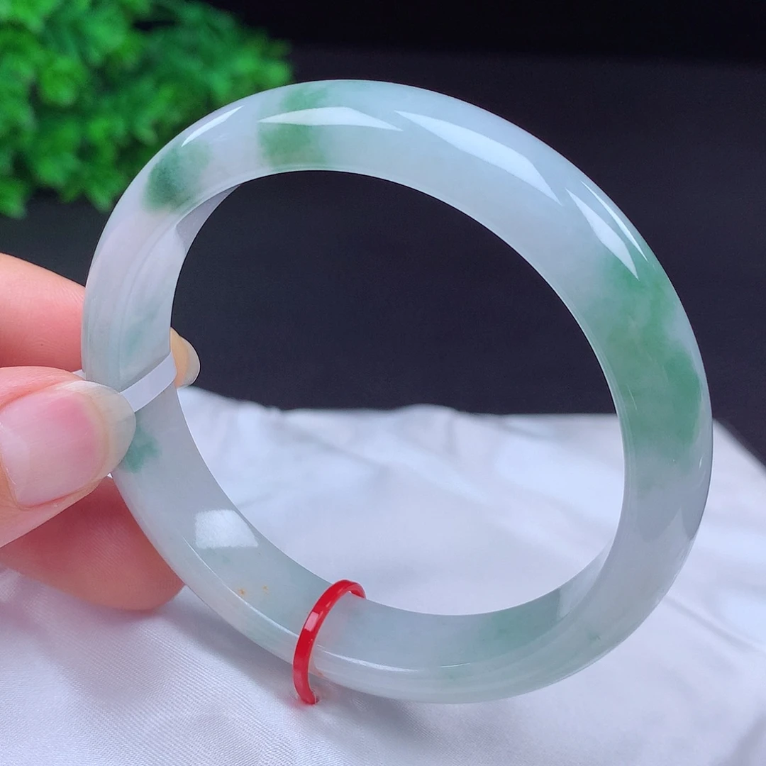 翡翠未镶嵌手镯58圈口432107