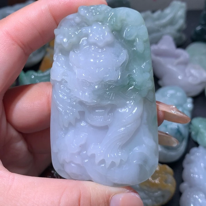 翡翠未镶嵌颈饰保真天然A货翡翠