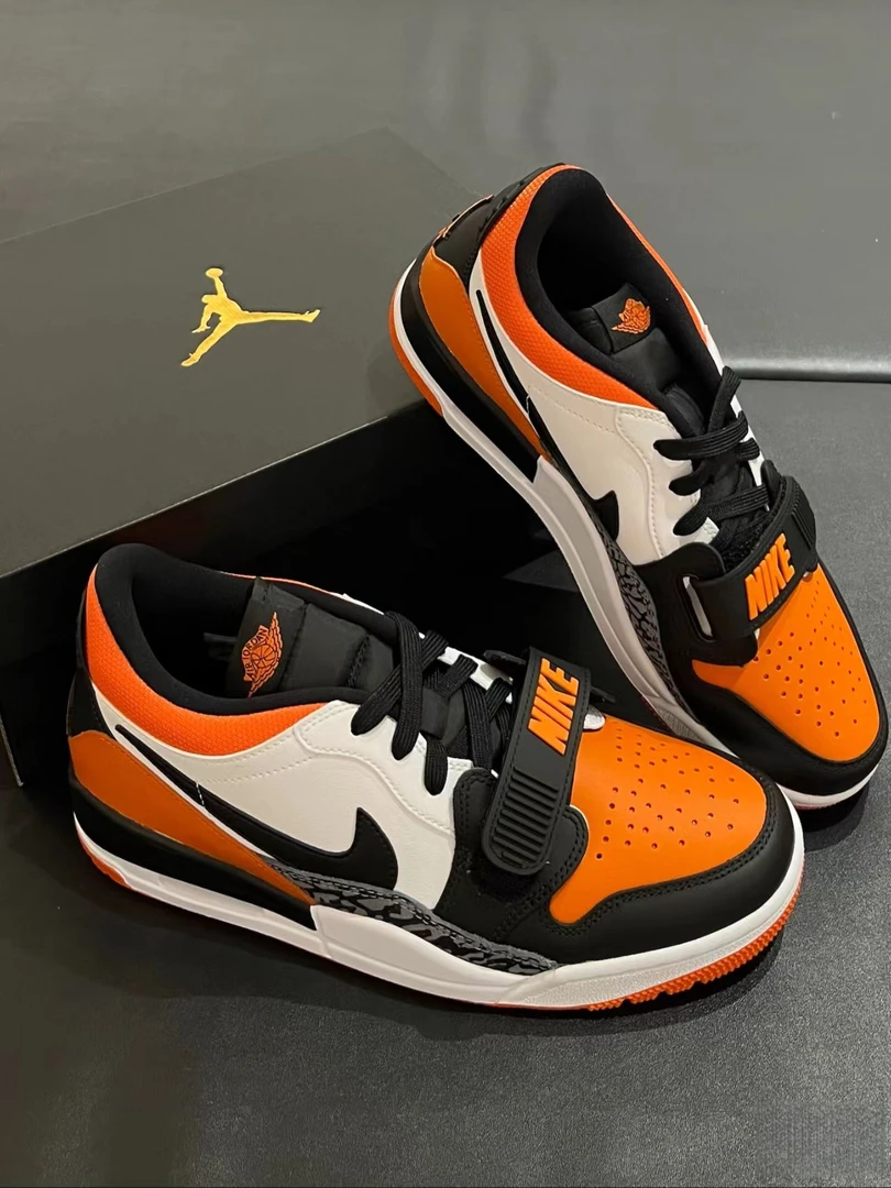 Air Jordan 312女款低帮白橙黑色复古休闲板鞋运动篮球鞋官方正品