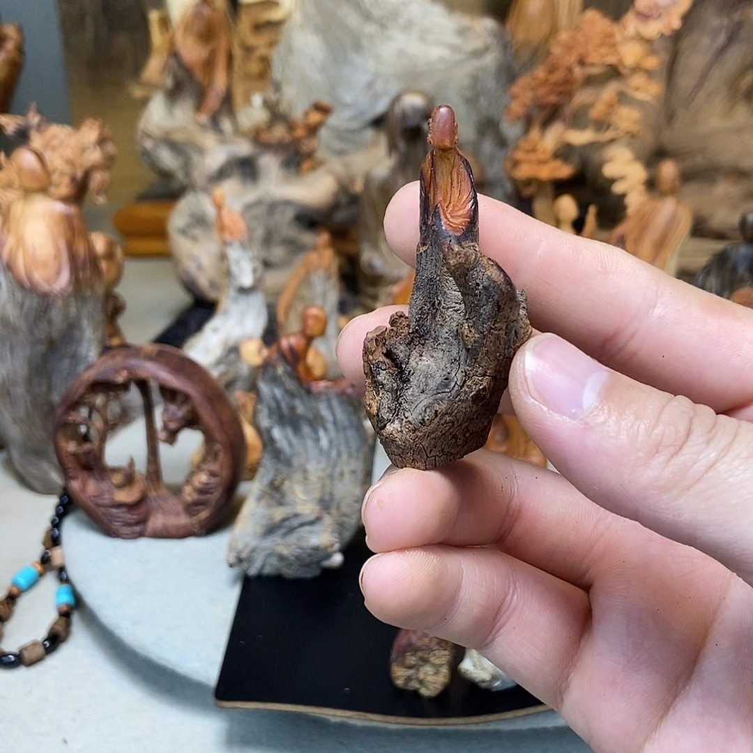 叫***柜柏木精品无相手把件