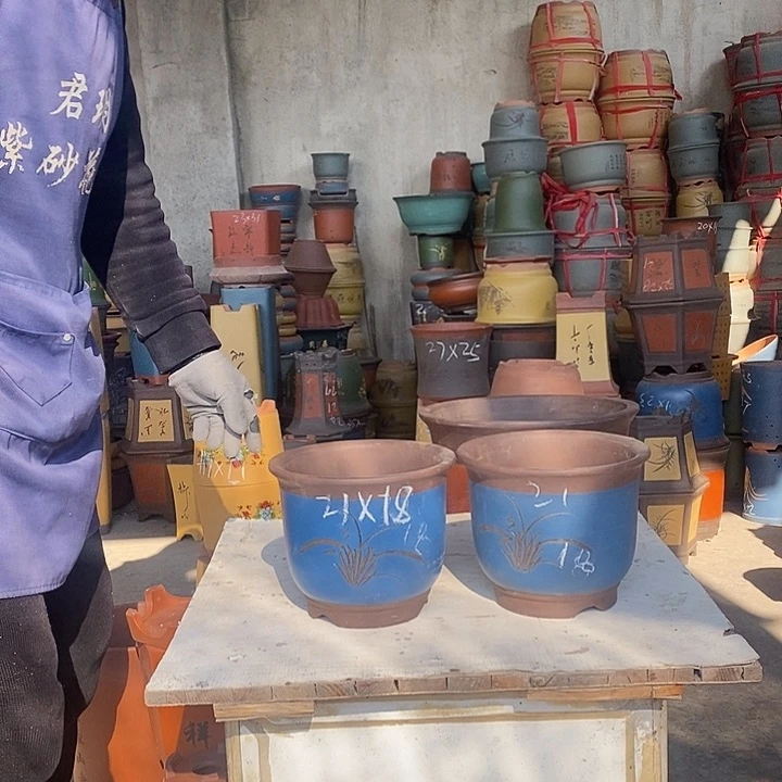 紫砂花盆紫砂花盆