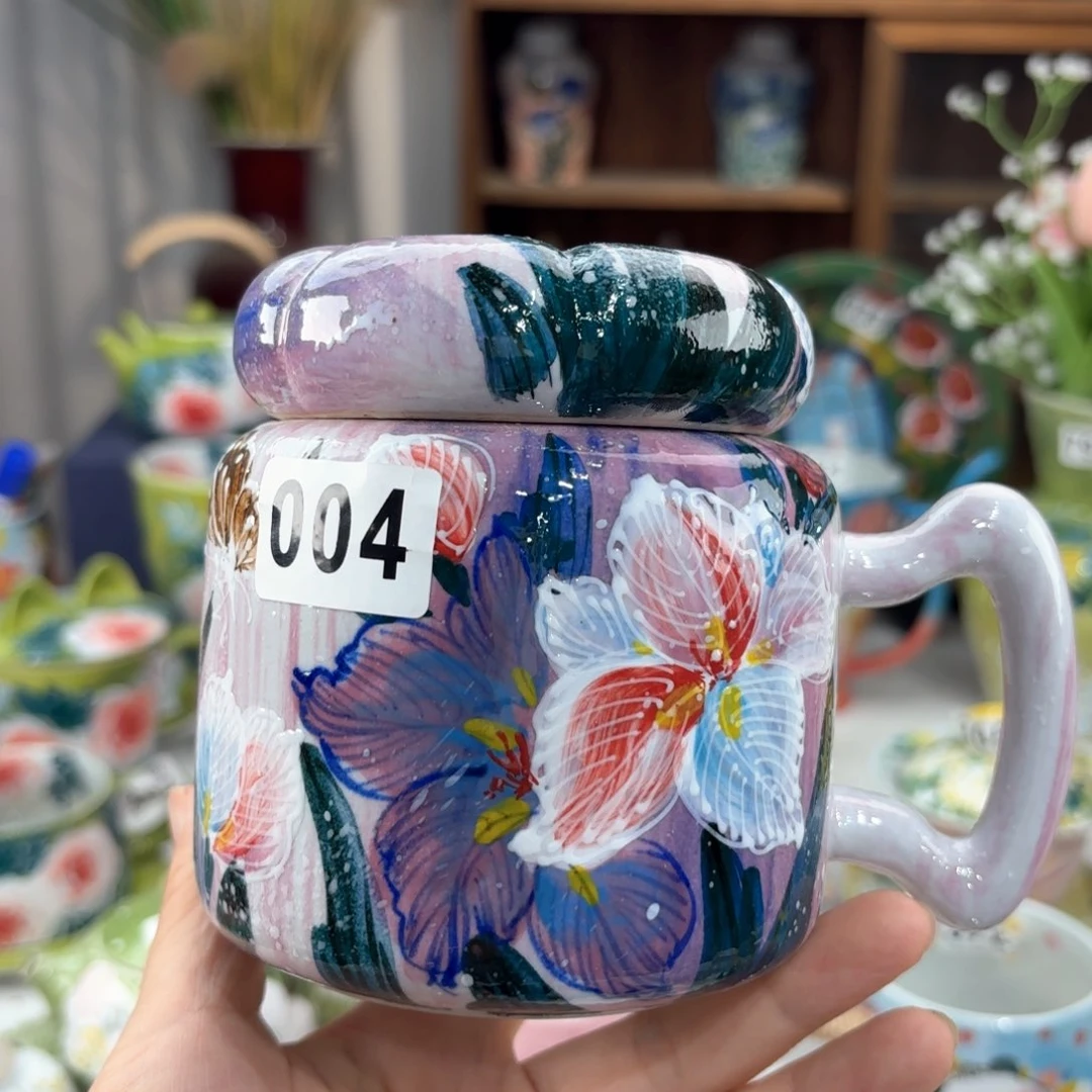 景德镇手绘高温釉下彩陶瓷茶具