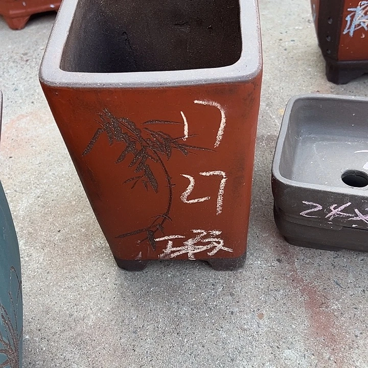 紫砂花盆透气花盆