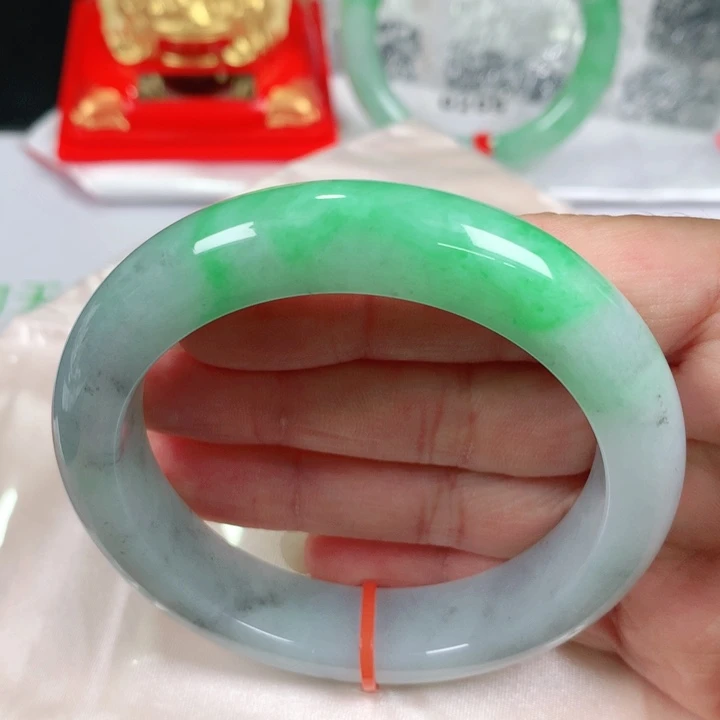 未镶嵌手镯翡翠   编号0285 正圈56+