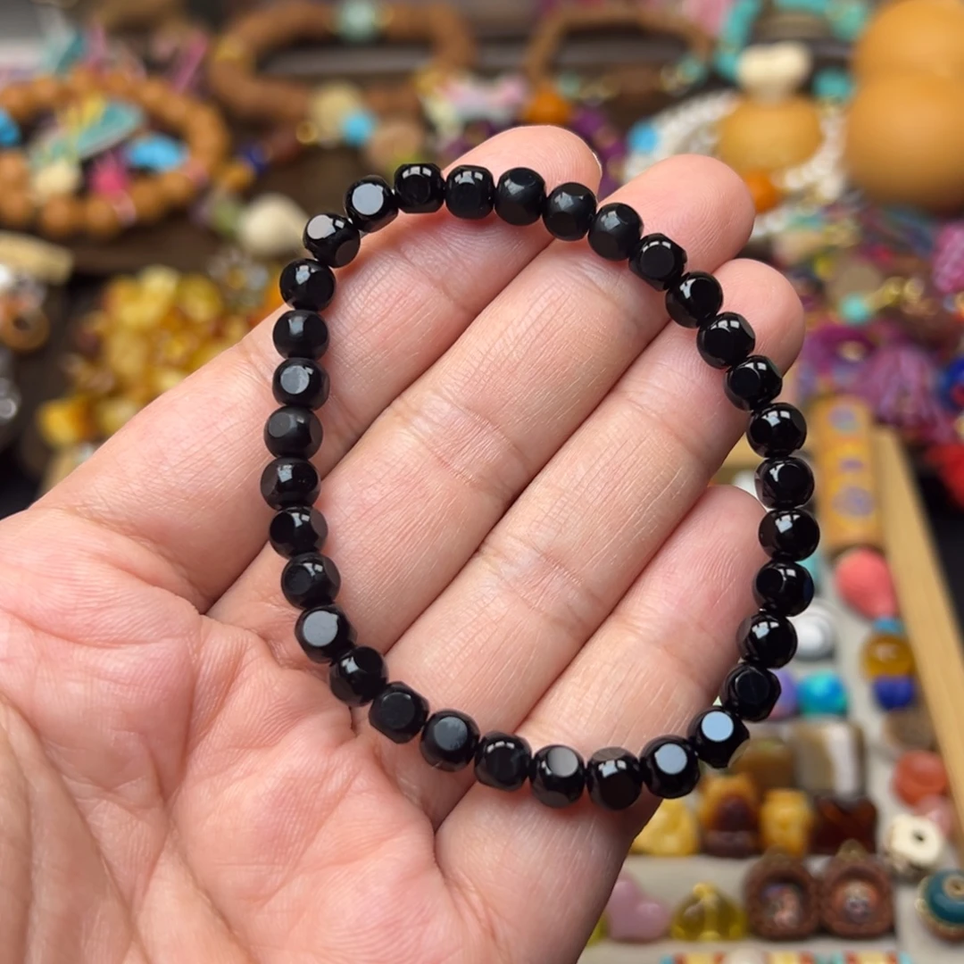 玛瑙/玉髓未镶嵌6mm六方单圈发一条