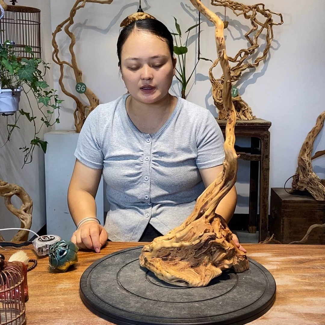 天然根雕陶制艺术品