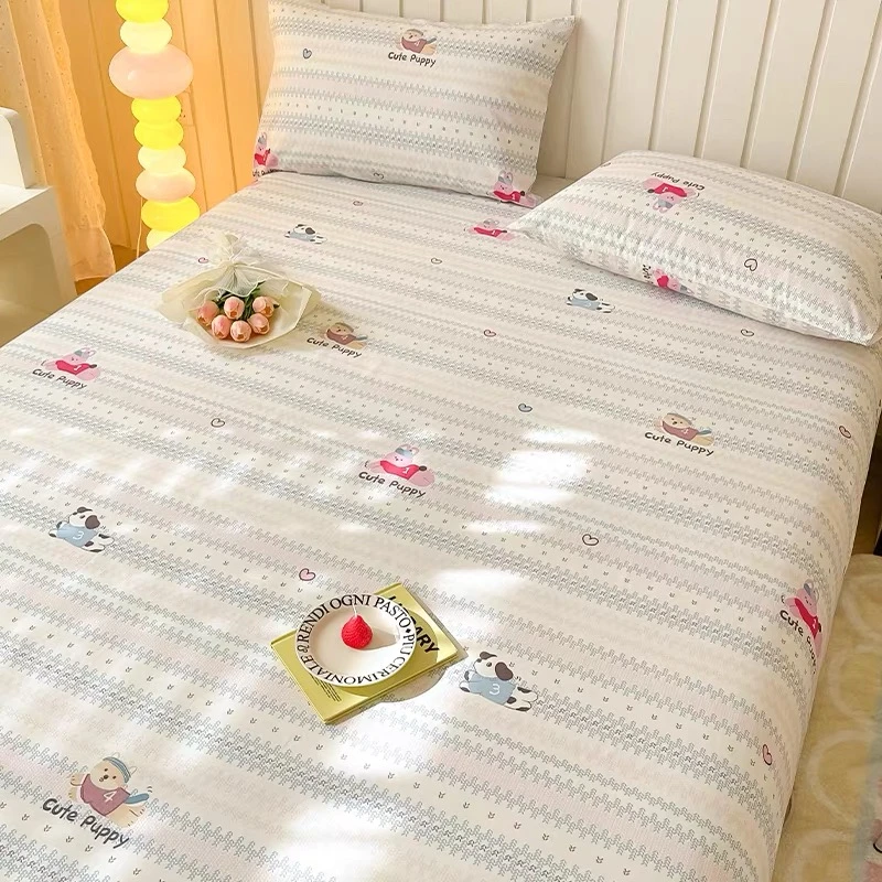 精纺高支斜纹面料小尺寸床单150*230柔软亲肤透气【腊肠狗】