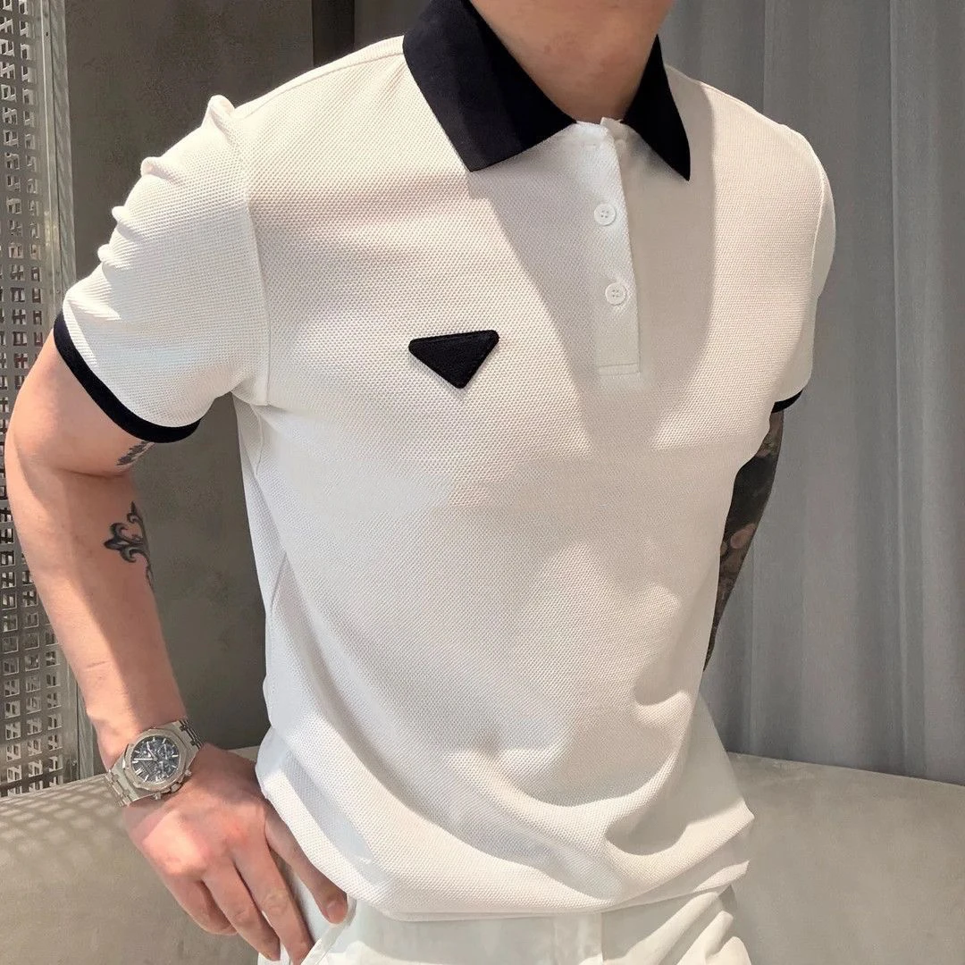 字母夏季短袖男小香风男士Polo衫t恤翻领男子健身9812