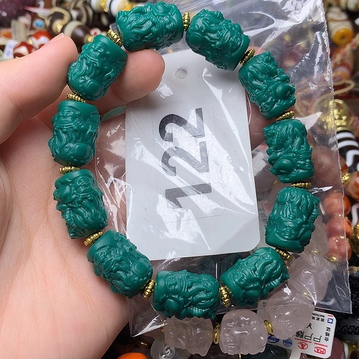 莹***雕刻大黑天手串发一条