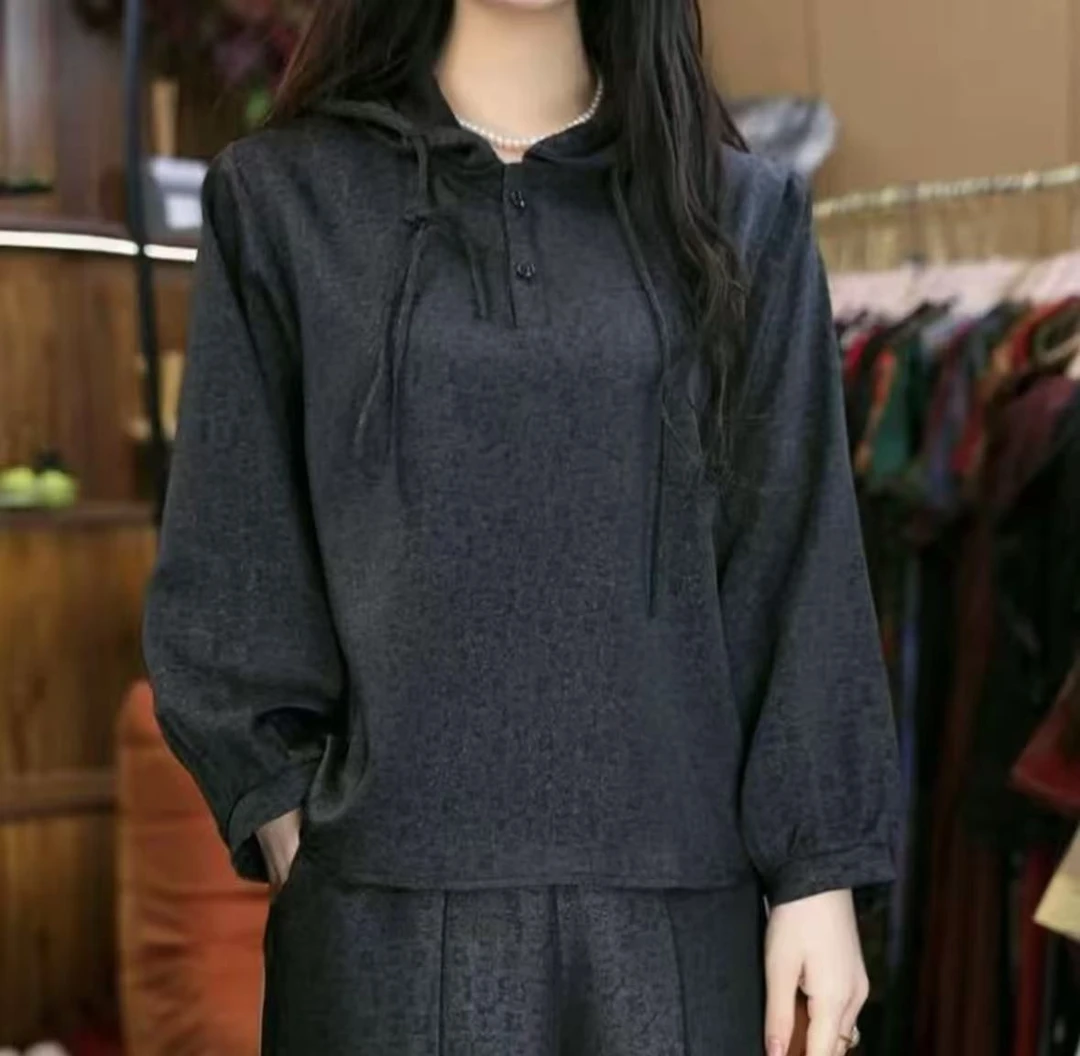 5353-43新款女士连帽小衫