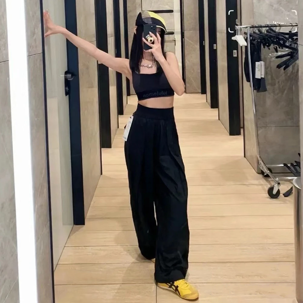 网球裤 前侧压褶防晒阔腿裤 5053