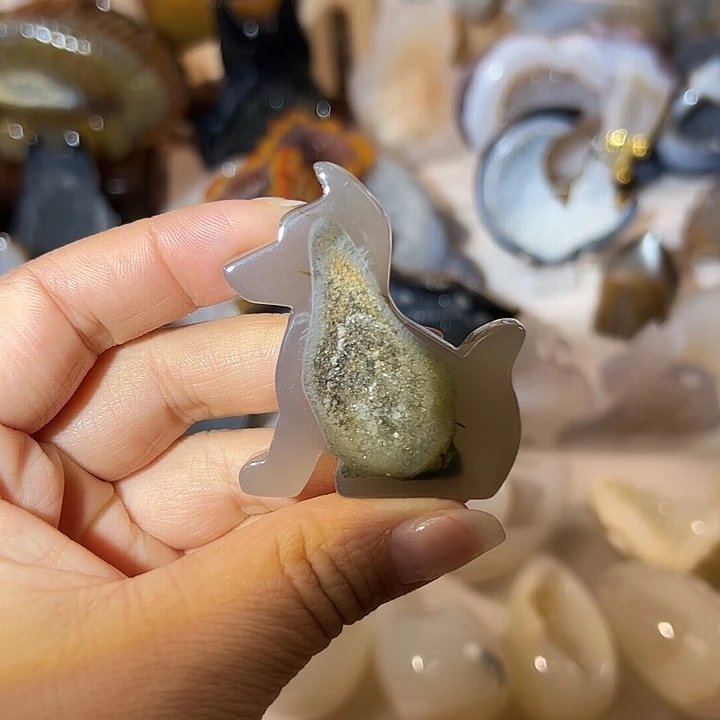 玛瑙/玉髓无未镶嵌狗狗