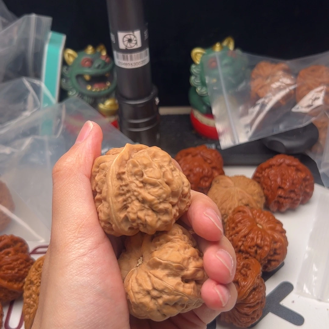 文玩核桃把件蛤蟆45文玩核桃