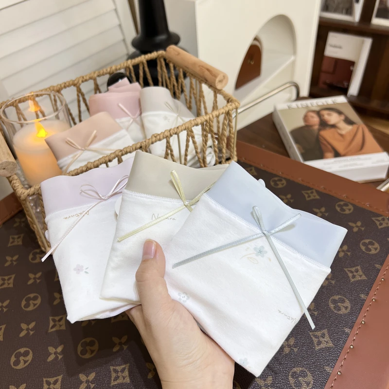 90-145斤6条装10A抑菌女士内裤中腰碎花柔软亲肤透气精致底裤1218