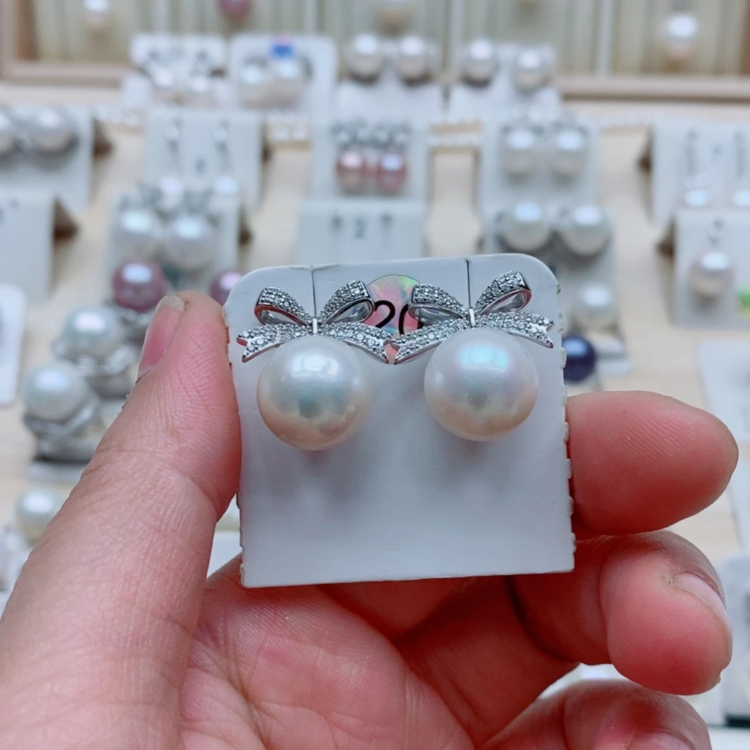 寒***舞淡水珍珠颈饰银S925镶嵌