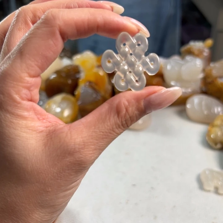 玛瑙/玉髓吊坠(不含链)未镶嵌