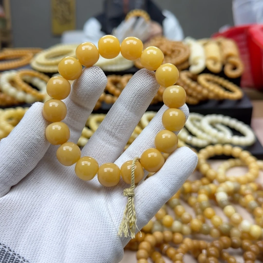 菩提根/象牙果手串14珑珠 10年 微瑕