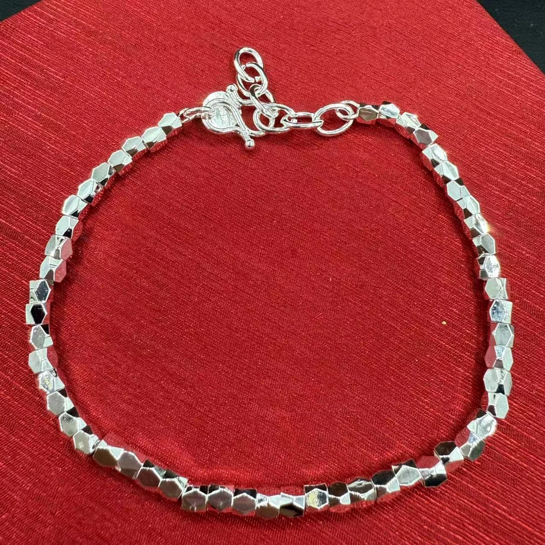 足银手链   Y34 时尚设计百搭手链 多样发一