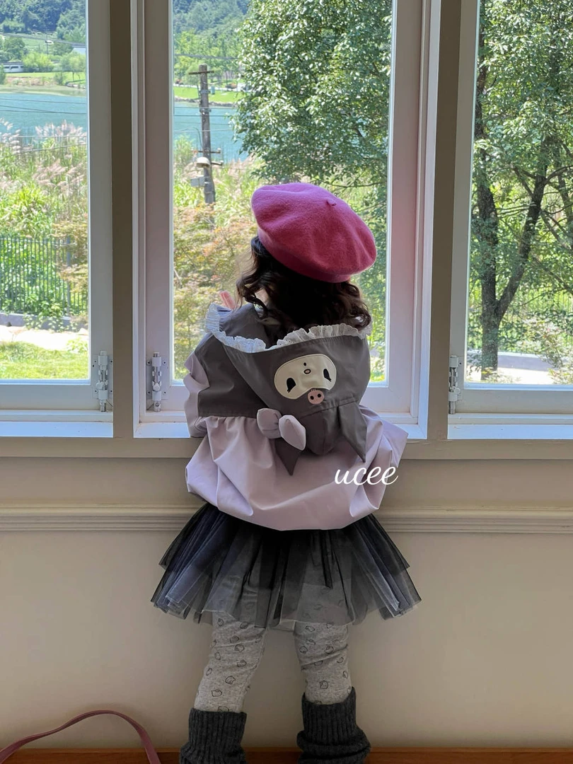 【BaoBao】釉兮·秋款女童可爱风衣外套库洛米2917