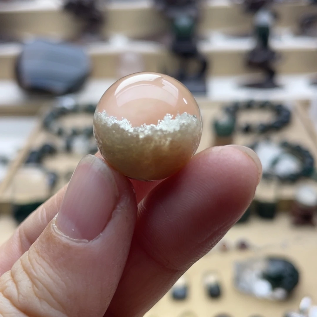 未镶嵌颈饰水晶白幽灵聚宝盆单珠