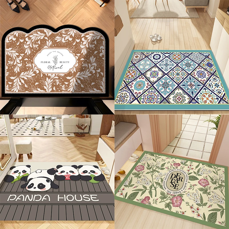 家用仿硅藻泥浴室地垫卫生间吸水防滑地垫入户脚垫入户门地垫